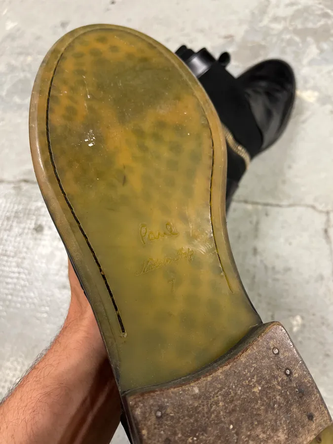 Paul Smith Black Leather Hybrid Boots - Image 8