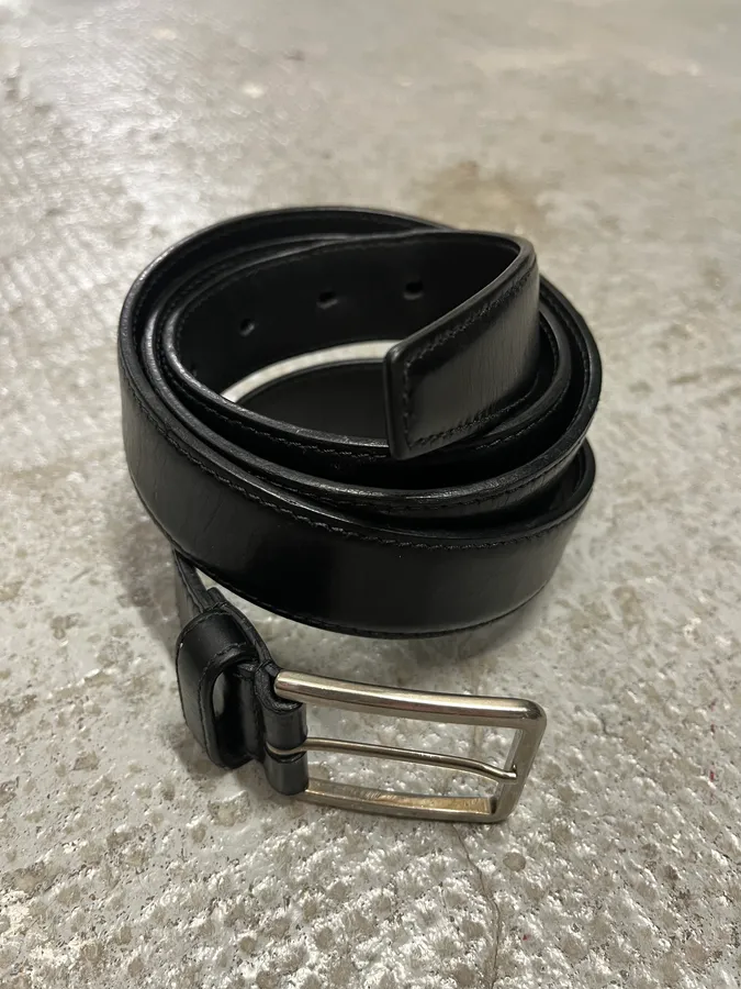 Prada Black Leather Belt - Image 6