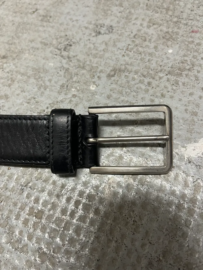 Prada Black Leather Belt - Image 7
