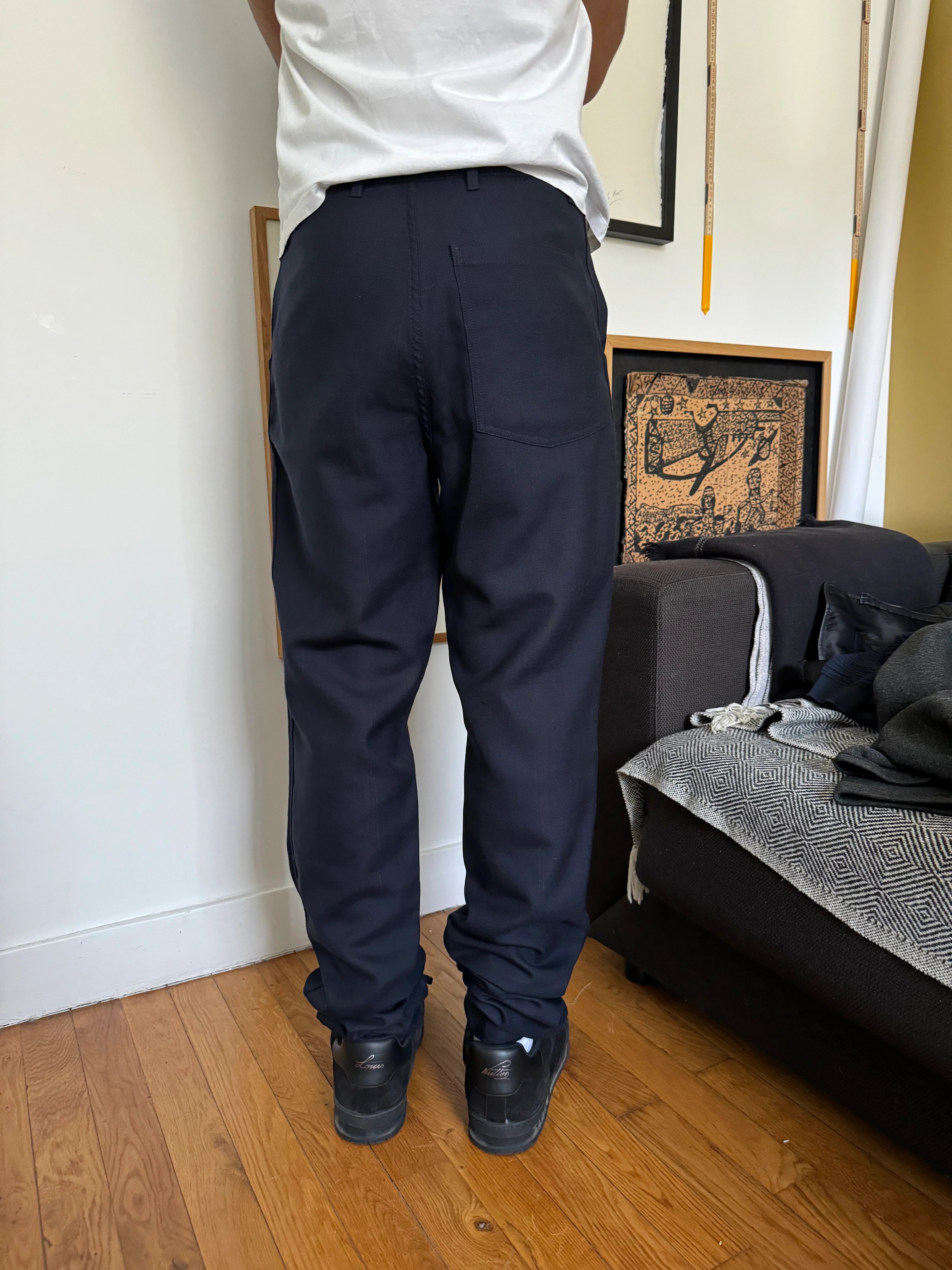 Raf Simons Prototype Classy Navy Pants - Image 3