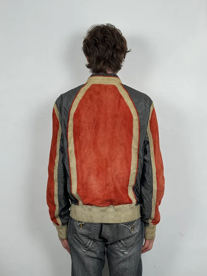 Roberto Cavalli Biker Suede Calf Leather Jacket - Image 3