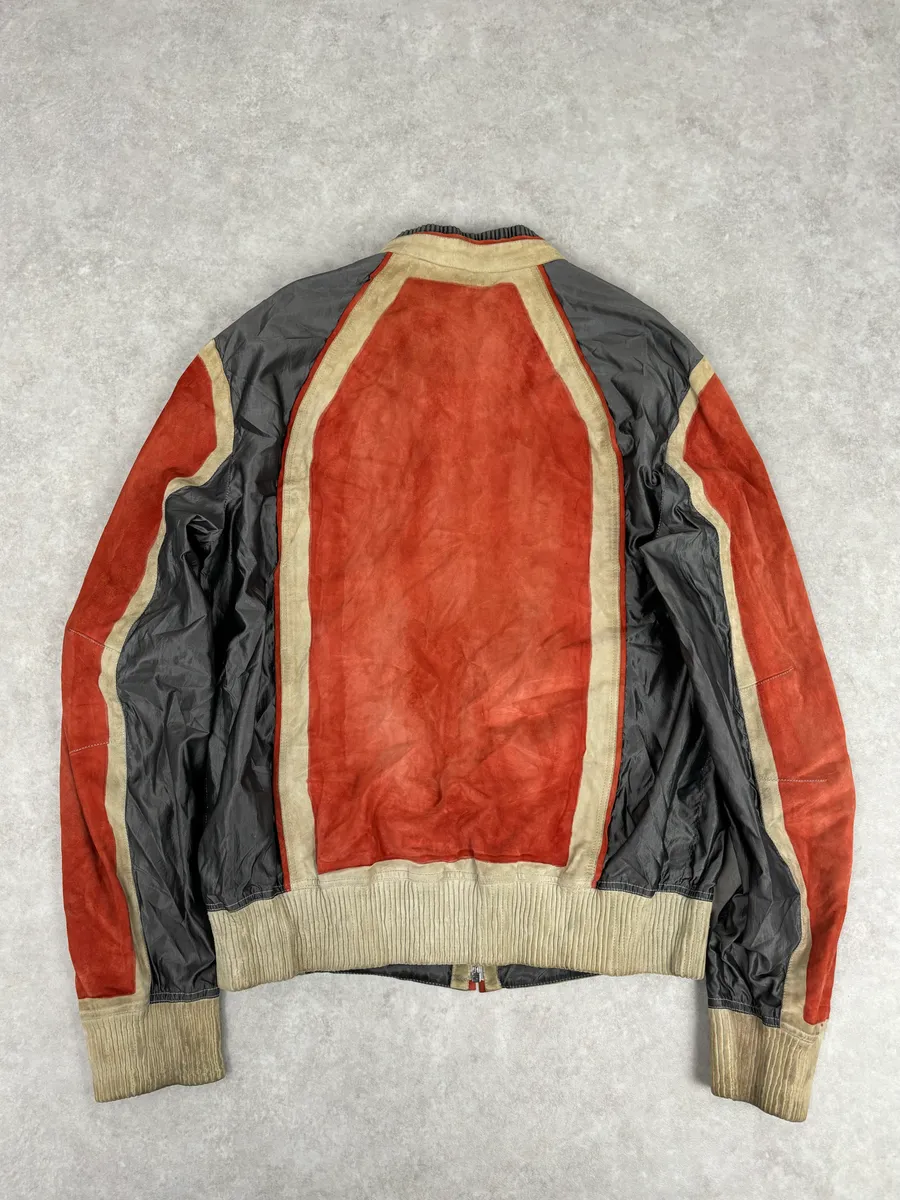 Roberto Cavalli Biker Suede Calf Leather Jacket - Image 5