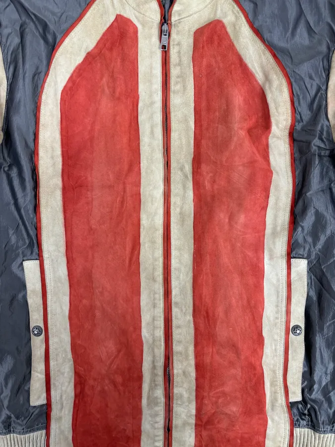 Roberto Cavalli Biker Suede Calf Leather Jacket - Image 8