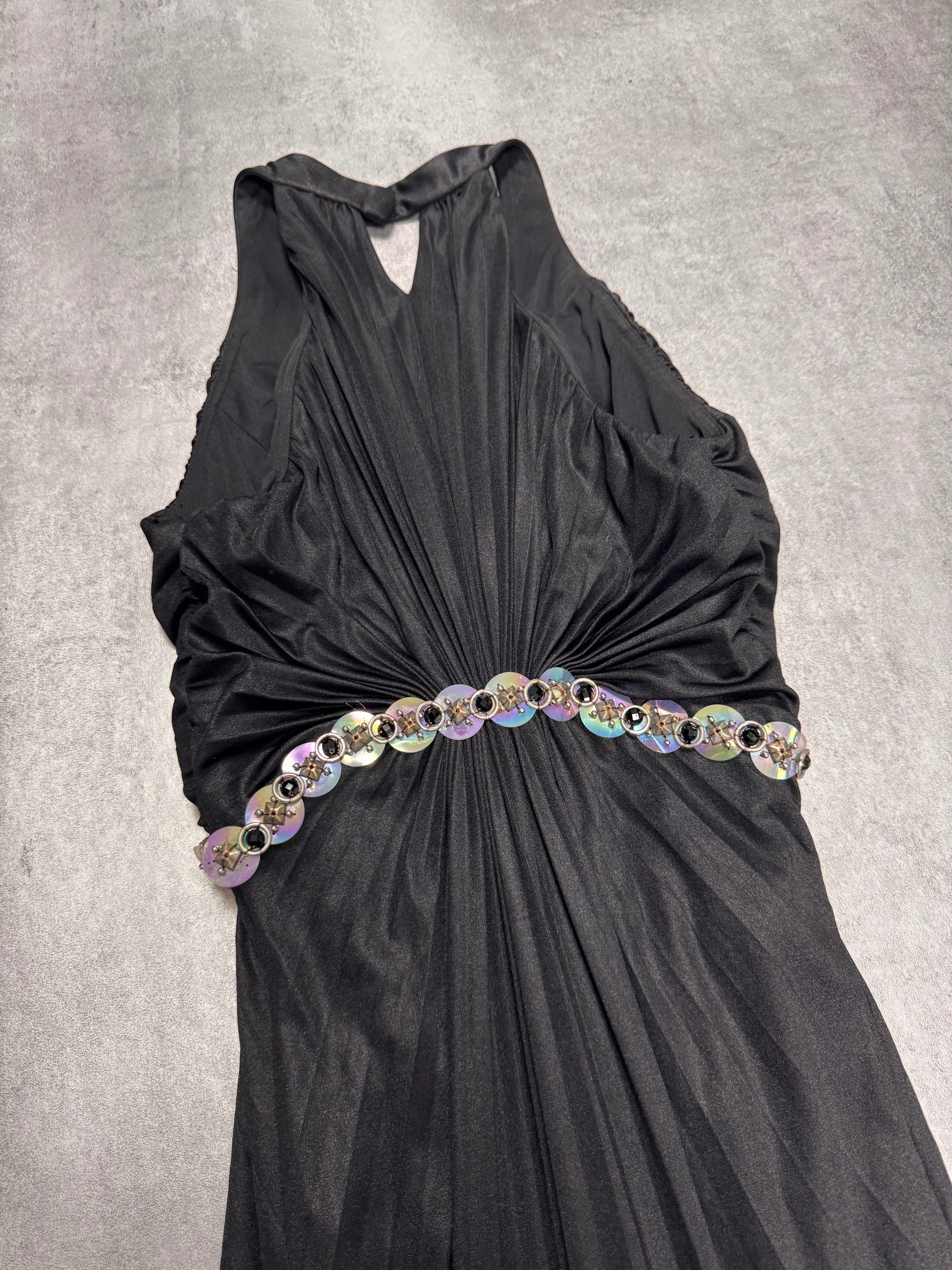 Roberto Cavalli Class Black Long Dress - Image 5