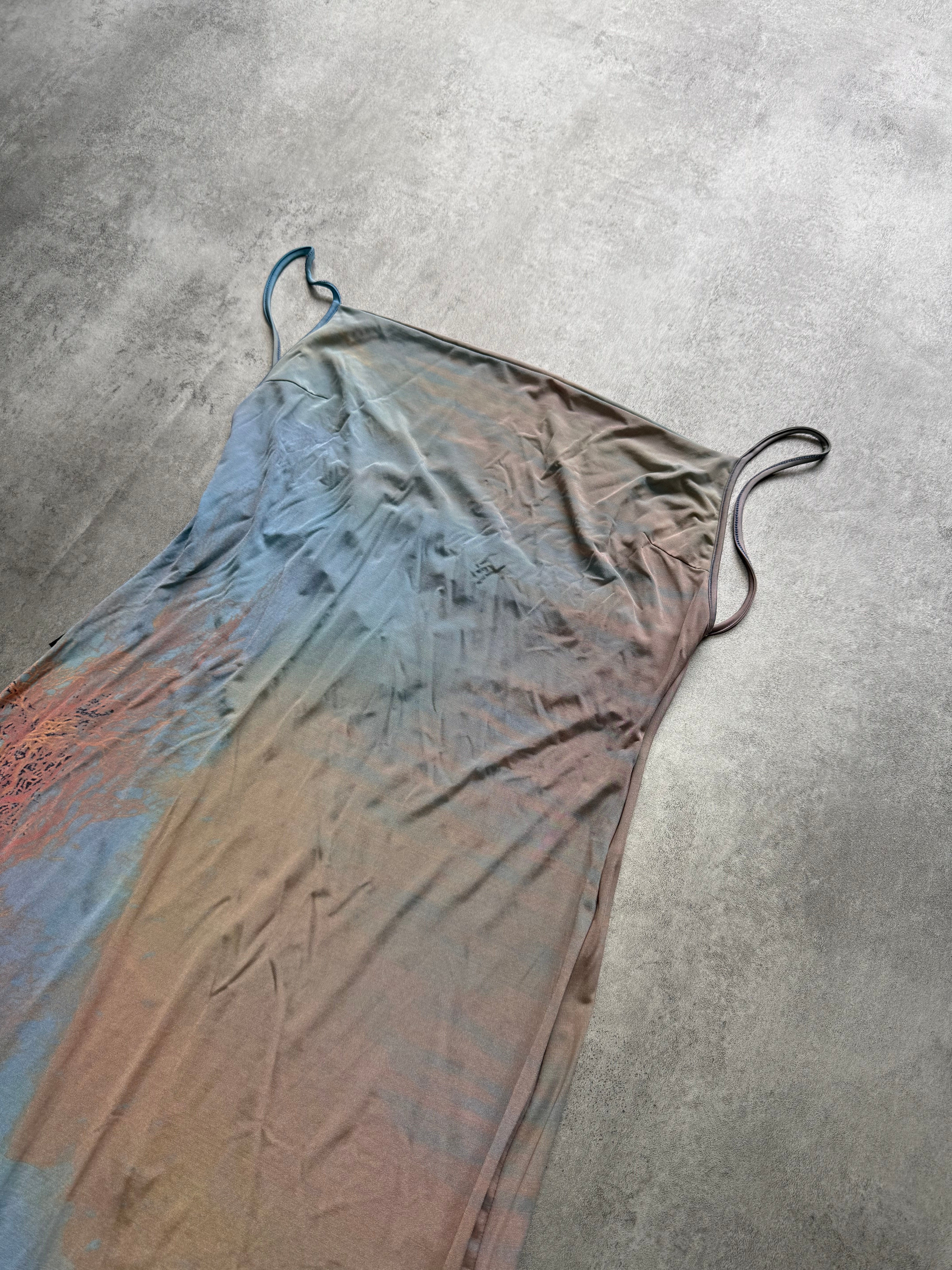 SS1998 Cavalli Renaissance Ocean Coral Dress - Image 5