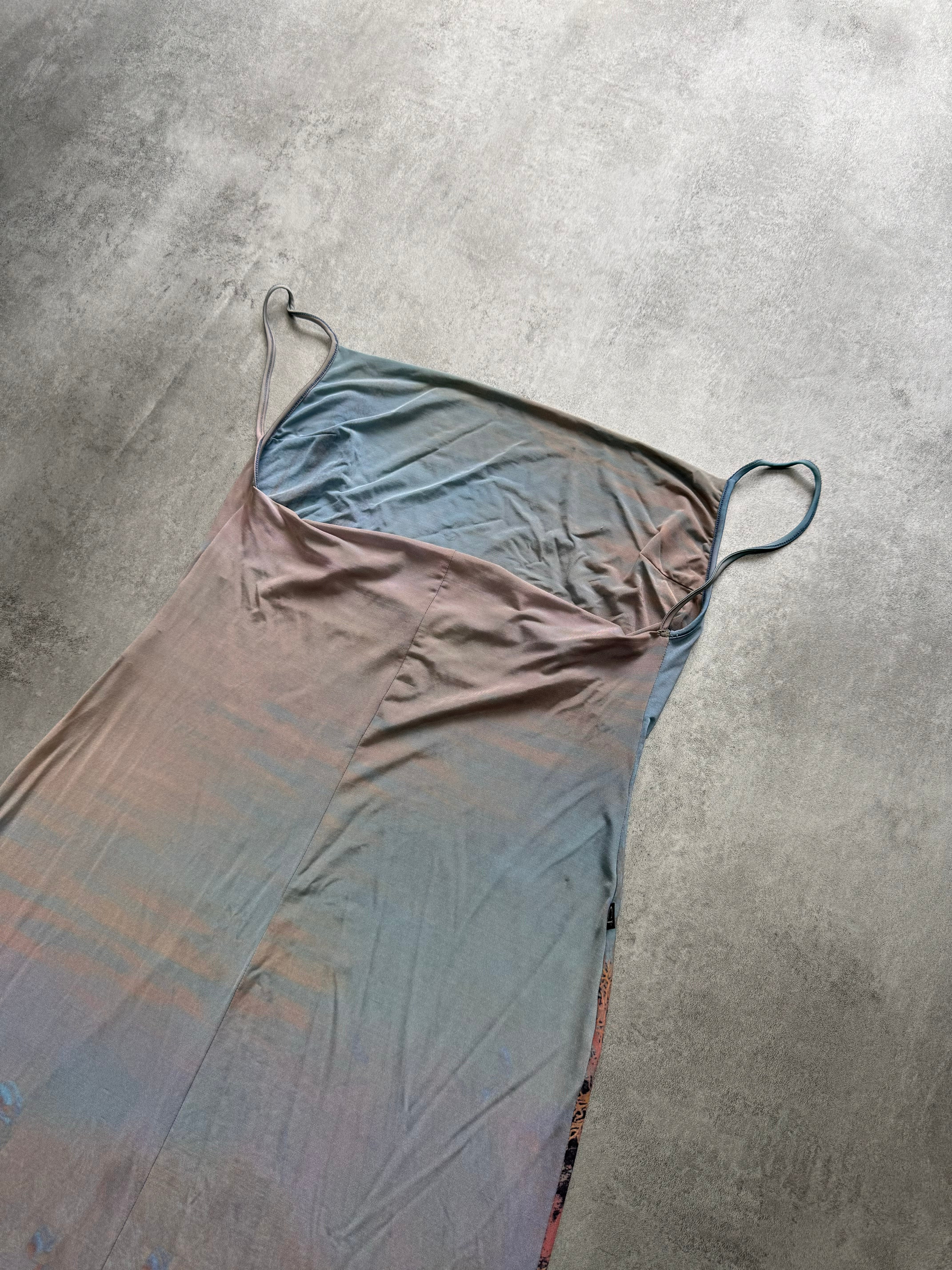 SS1998 Cavalli Renaissance Ocean Coral Dress - Image 7