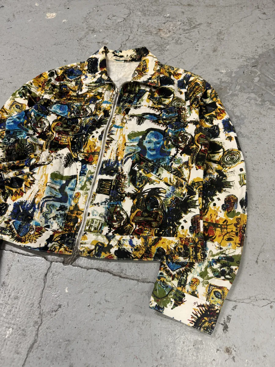 SS2000 Jean Paul Gaultier Basquiat Zip-up Coach Jacket - Image 9