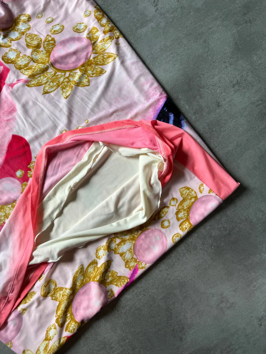 SS2001 Roberto Cavalli Princess Dasy Pink Eye Dress - Image 6