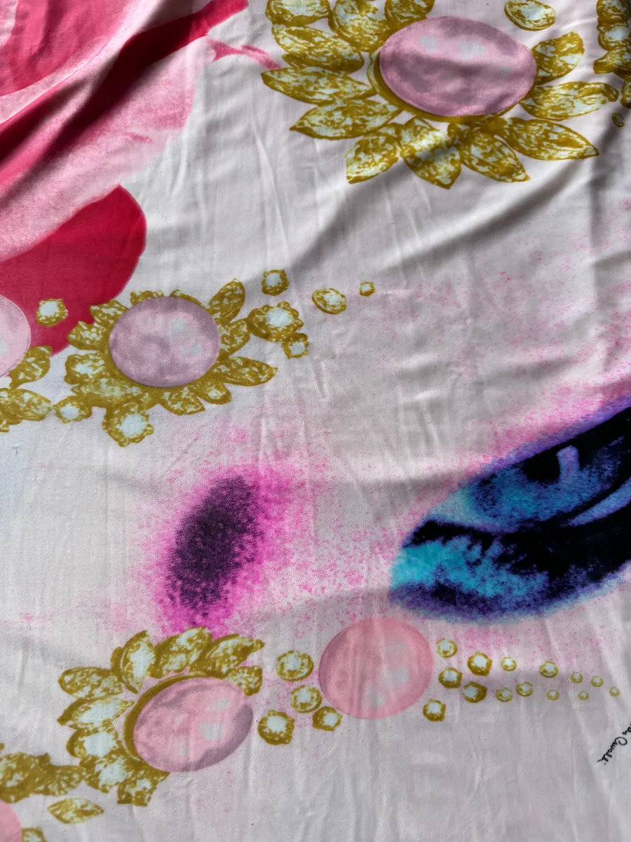 SS2001 Roberto Cavalli Princess Dasy Pink Eye Dress - Image 7