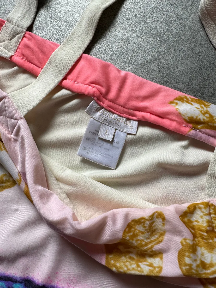 SS2001 Roberto Cavalli Princess Dasy Pink Eye Dress - Image 9