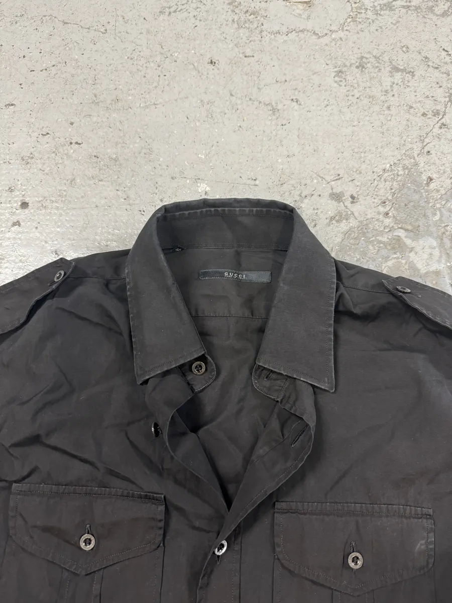 SS2002 Gucci by Tom Ford Black Shirt - Image 4