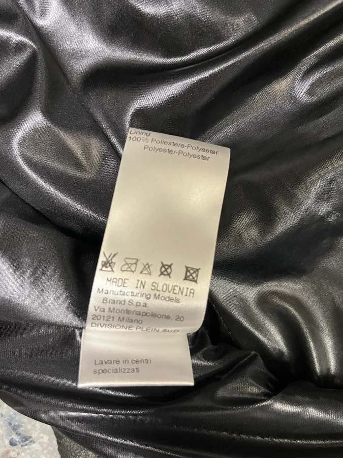 SS2002 Plein Sud Black Embroidered Leather Dress - Image 7