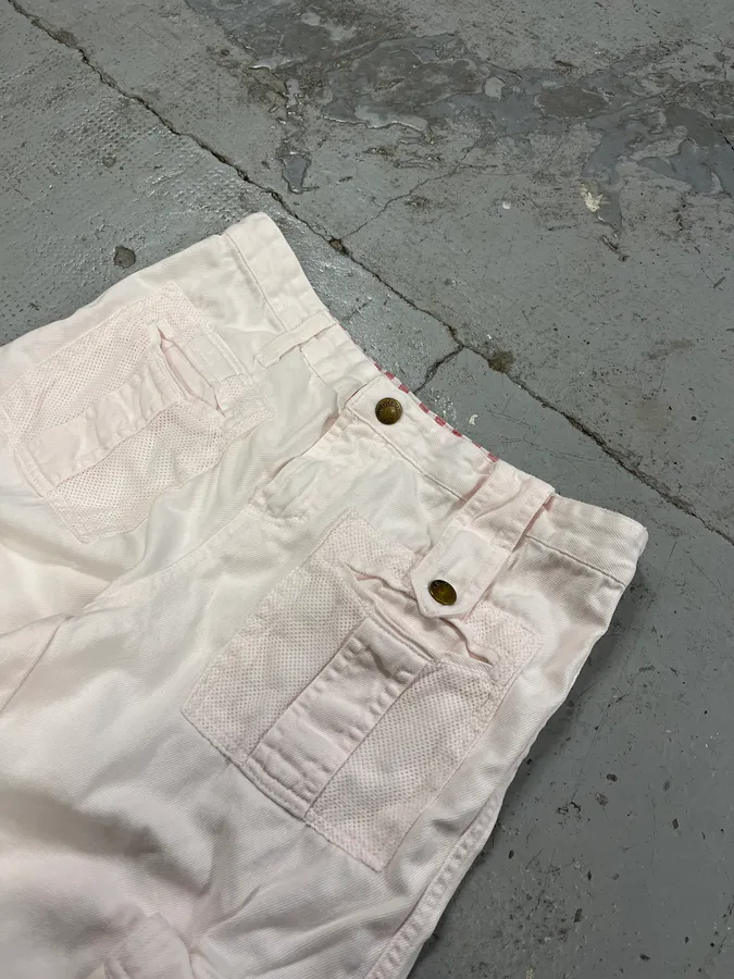 SS2003 Dolce & Gabbana Pink Multi-Pocket Cargo Pants - Image 5