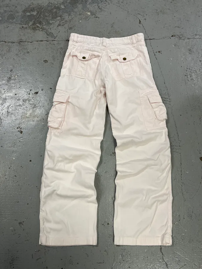 SS2003 Dolce & Gabbana Pink Multi-Pocket Cargo Pants - Image 7