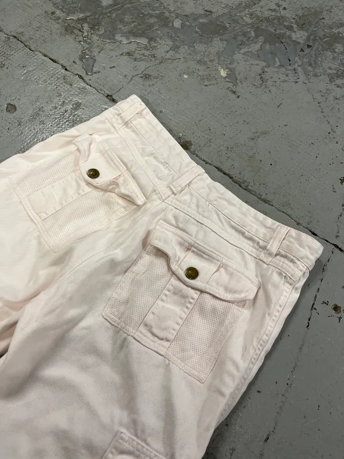 SS2003 Dolce & Gabbana Pink Multi-Pocket Cargo Pants - Image 8