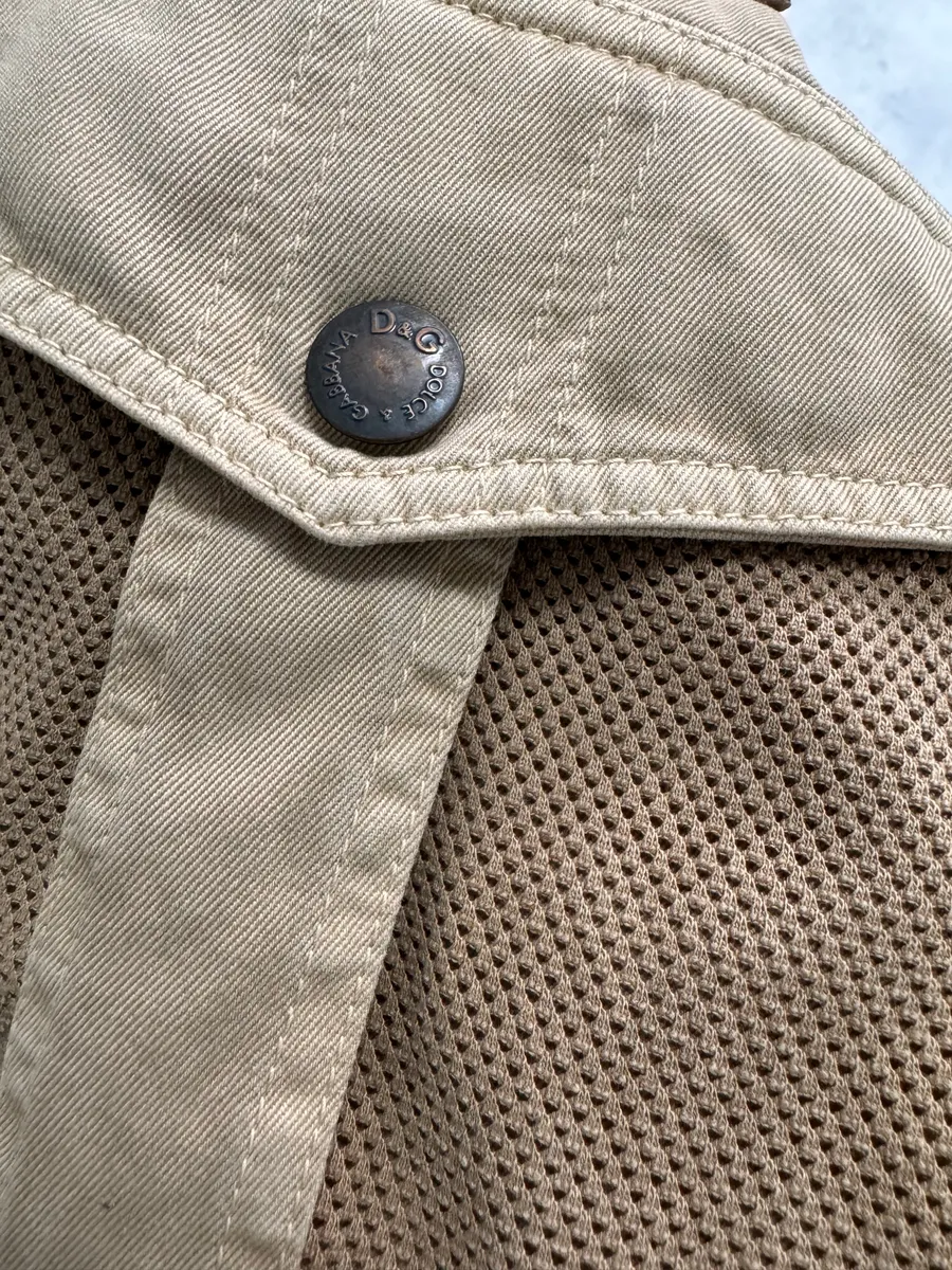 SS2003 Dolce & Gabbana Beige Cargo Combat Vest - Image 10