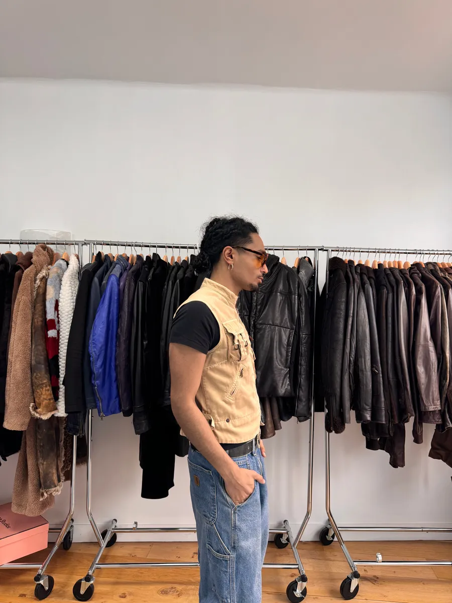 SS2003 Dolce & Gabbana Beige Cargo Combat Vest - Image 3