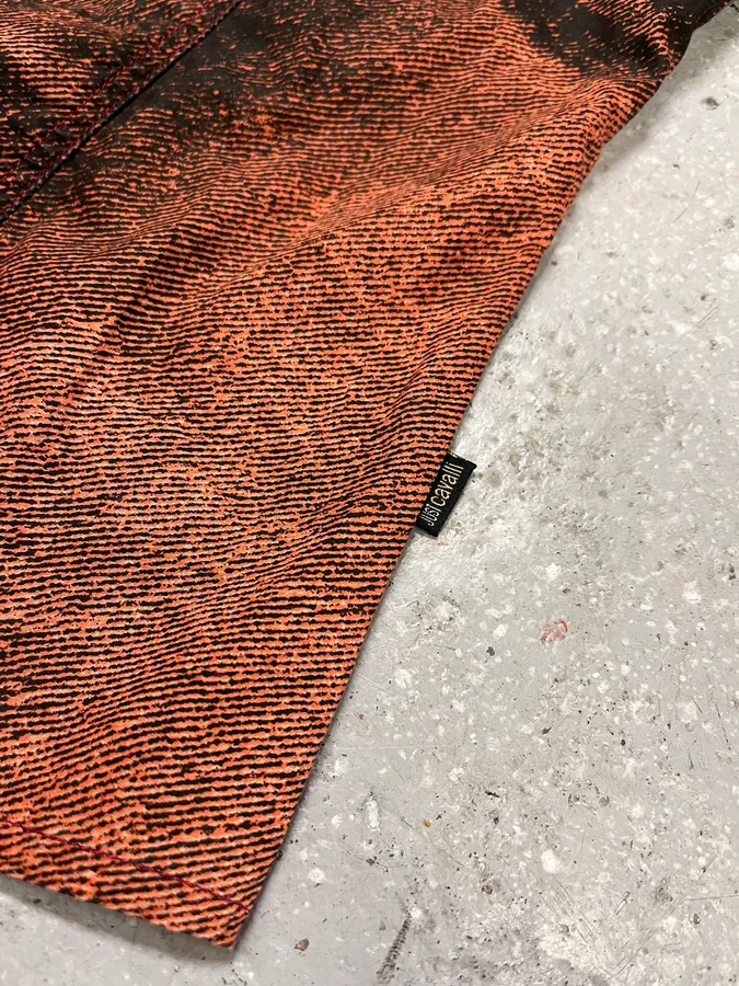 SS2004 Cavalli Faded Orange Vitality Sunset Shirt - Image 7