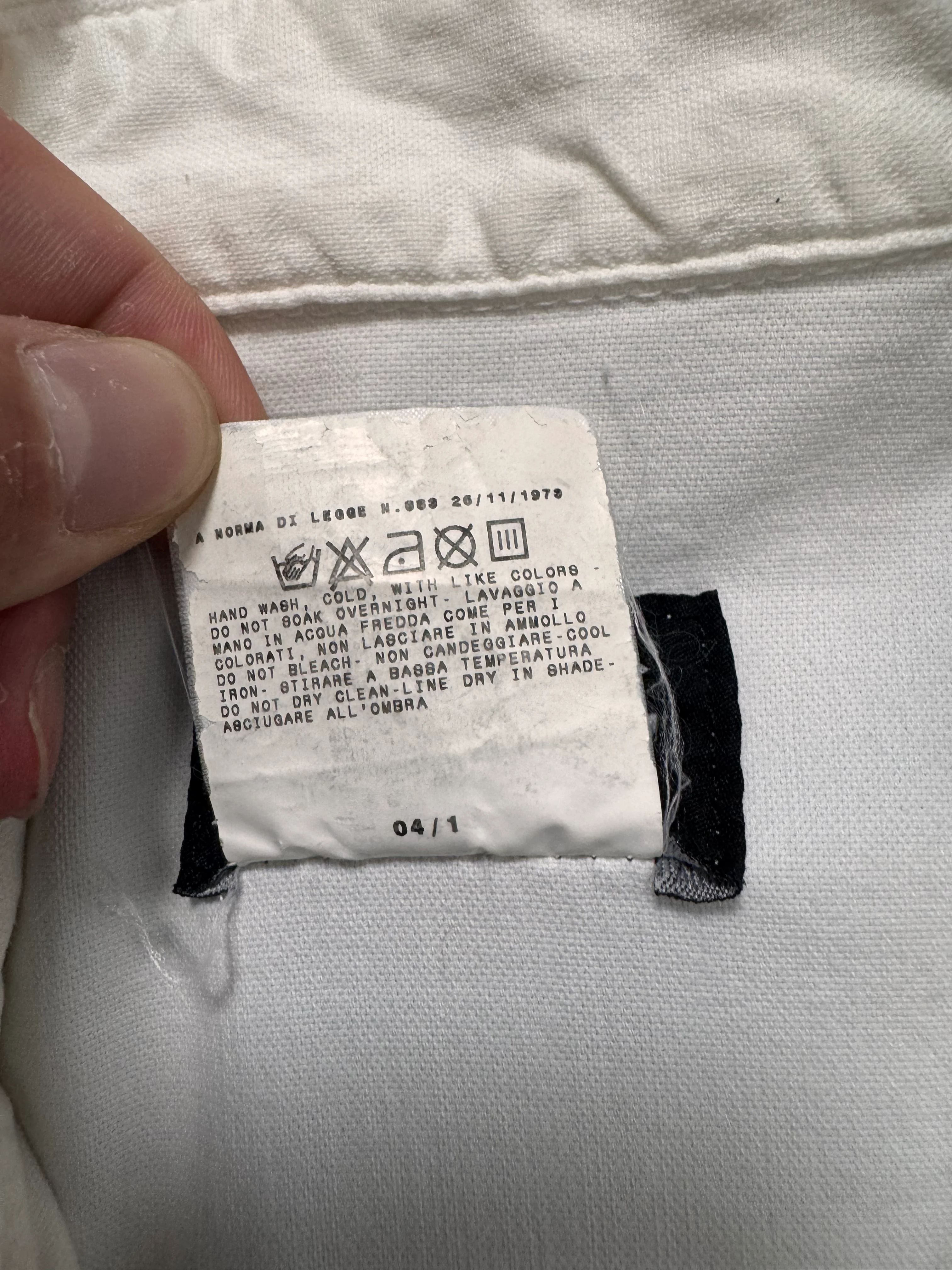 SS2004 Dolce & Gabbana Detachable Zip Cargo White Jacket - Image 8