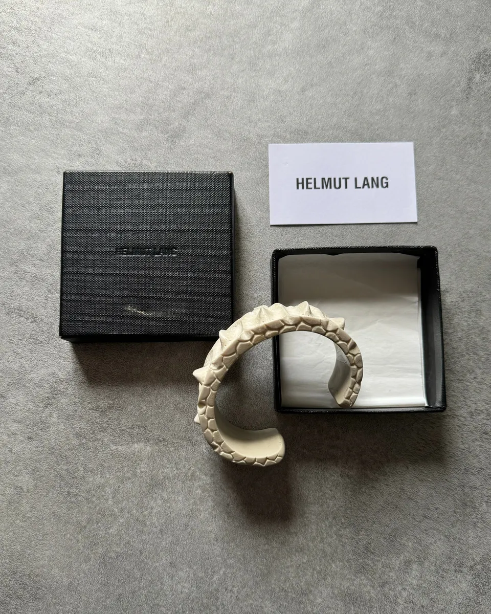 SS2005 Helmut Lang Alligator Resin Bracelet - Image 9