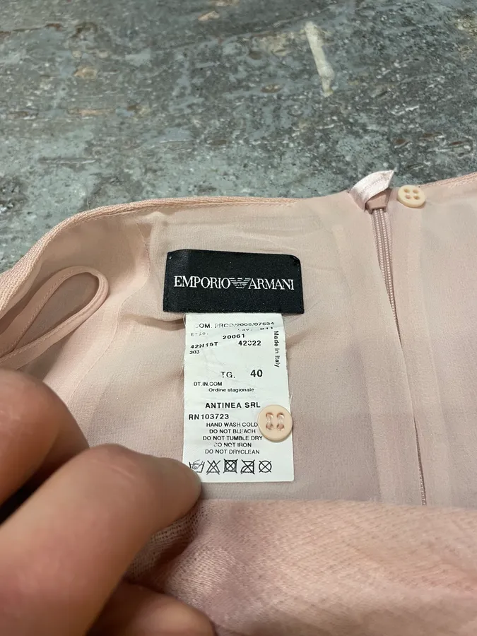 SS2006 Emporio Armani Shell Pleats Skirt - Image 6