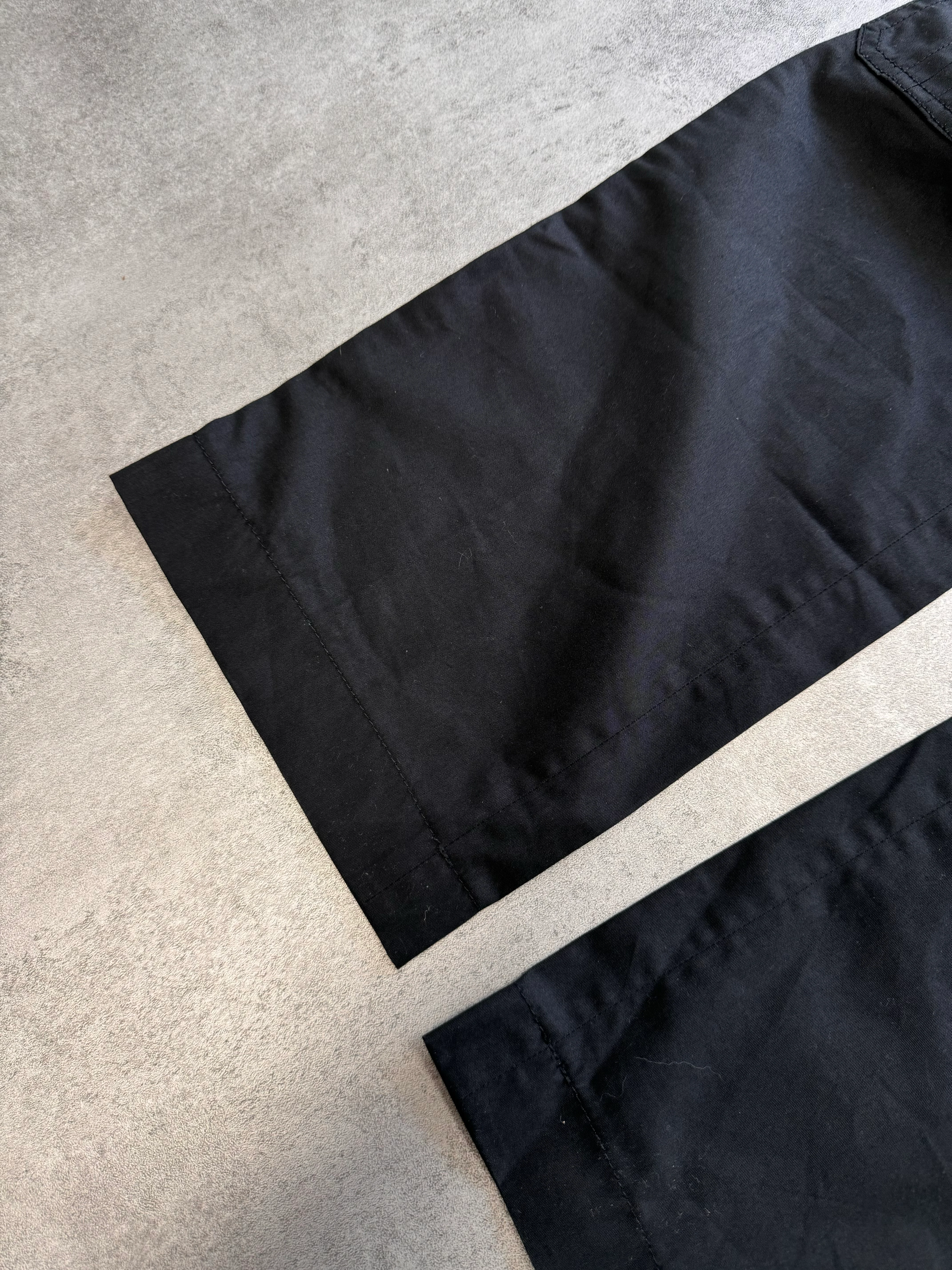 SS2008 Dolce & Gabbana Multi-Pocket Cargo Black Pants - Image 5