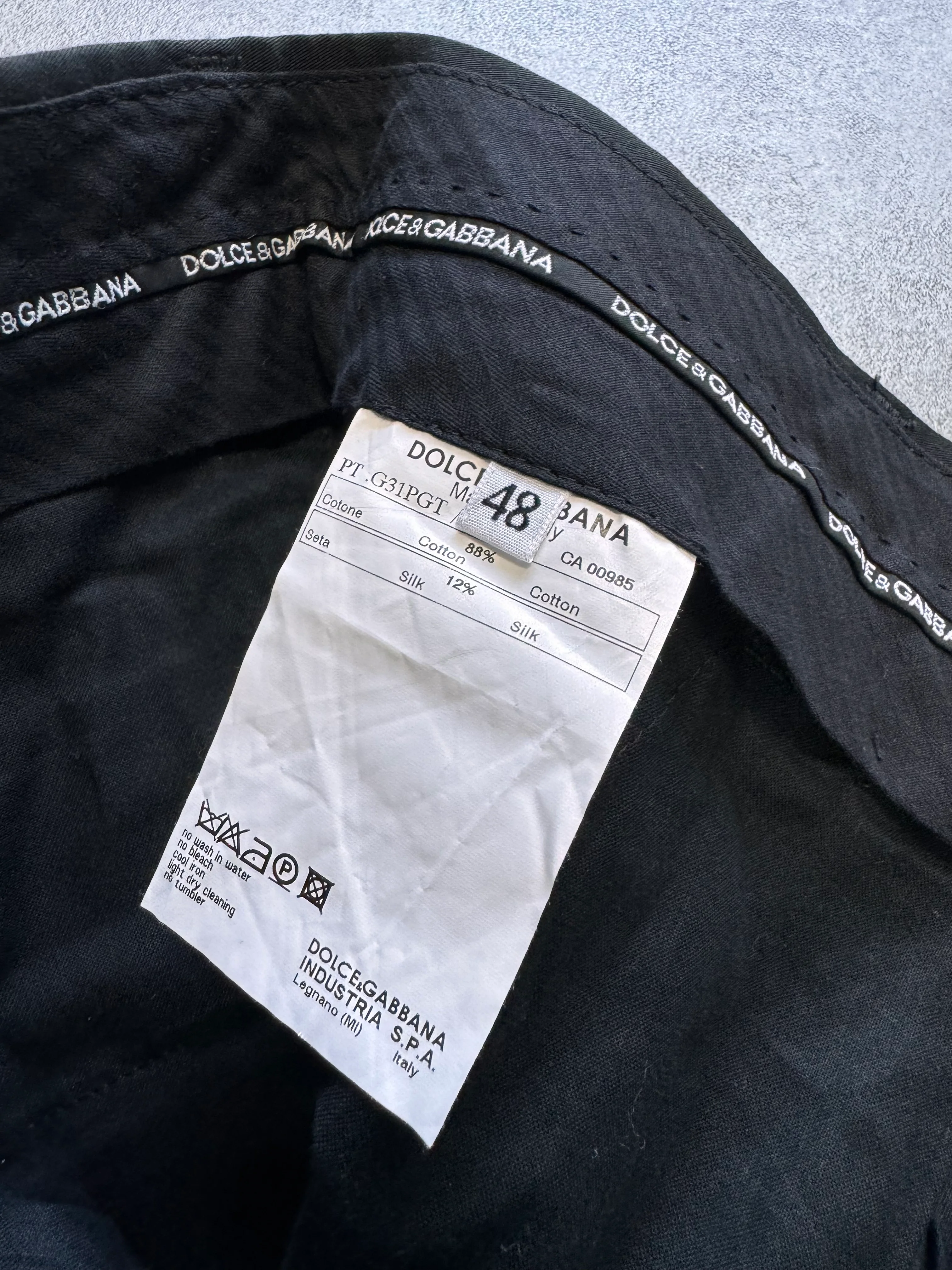 SS2008 Dolce & Gabbana Multi-Pocket Cargo Black Pants - Image 6