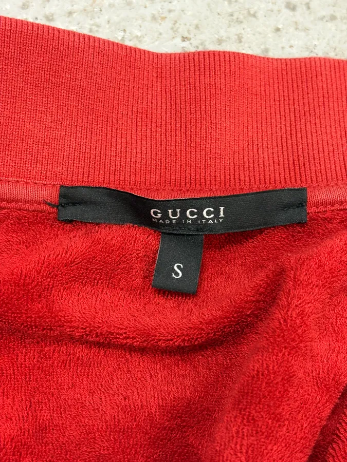 SS2008 Gucci Red Zip-up Sweater - Image 10