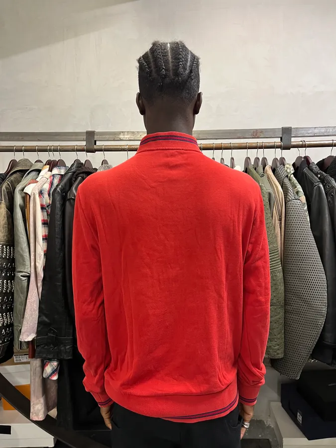 SS2008 Gucci Red Zip-up Sweater - Image 3