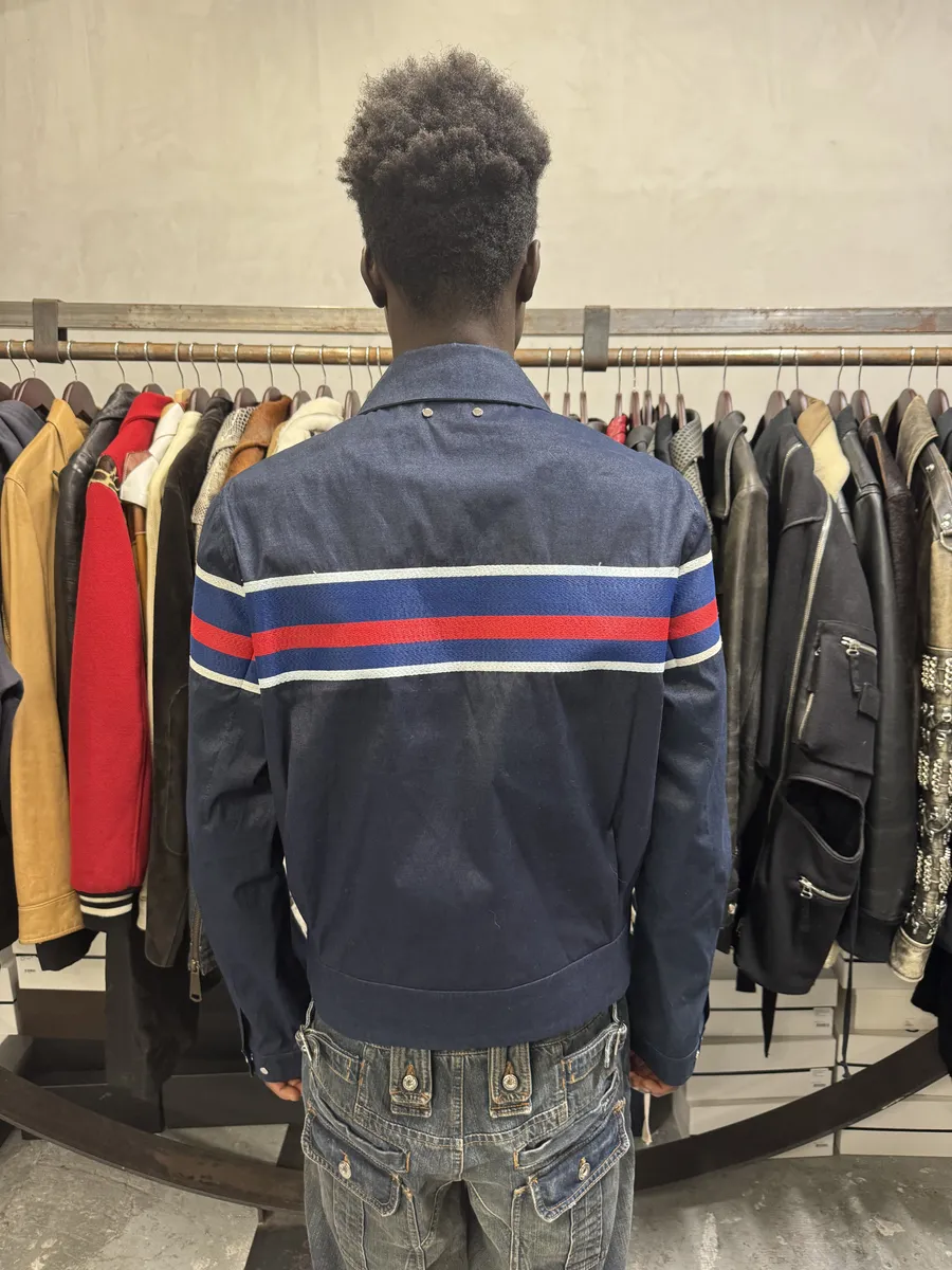 SS2016 Louis Vuitton Navy Premium Coach Jacket by Kim Jones - Image 5