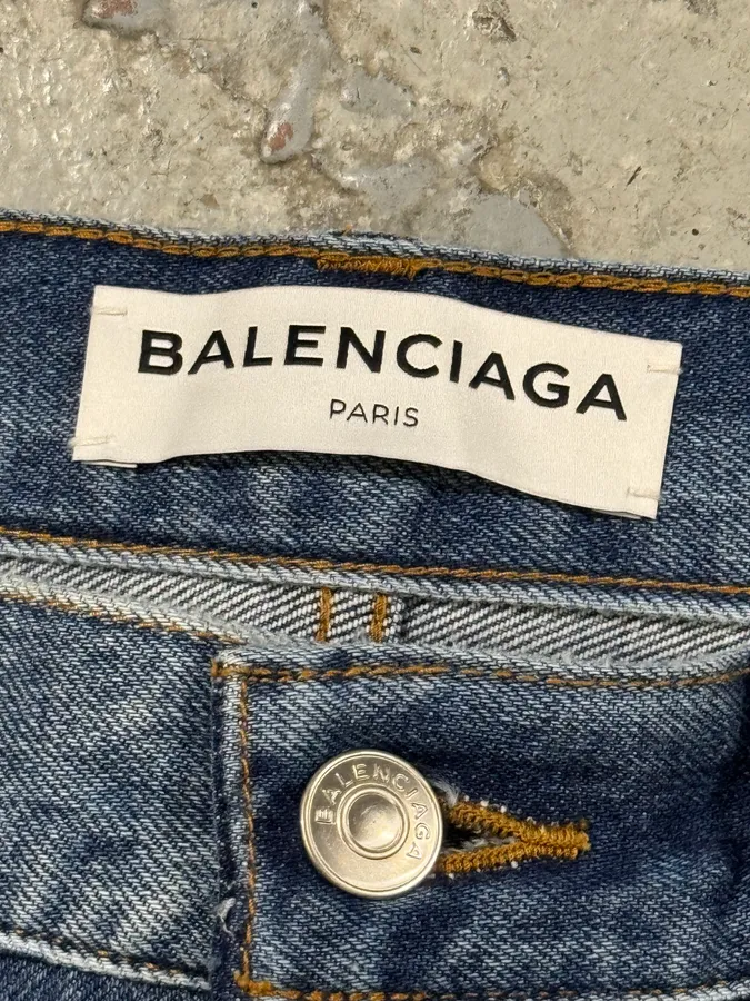 SS2017 Balenciaga Blue Denim Jeans - Image 10