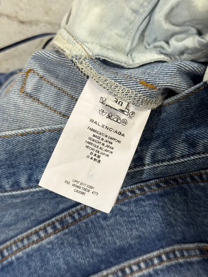 SS2017 Balenciaga Blue Denim Jeans - Image 11