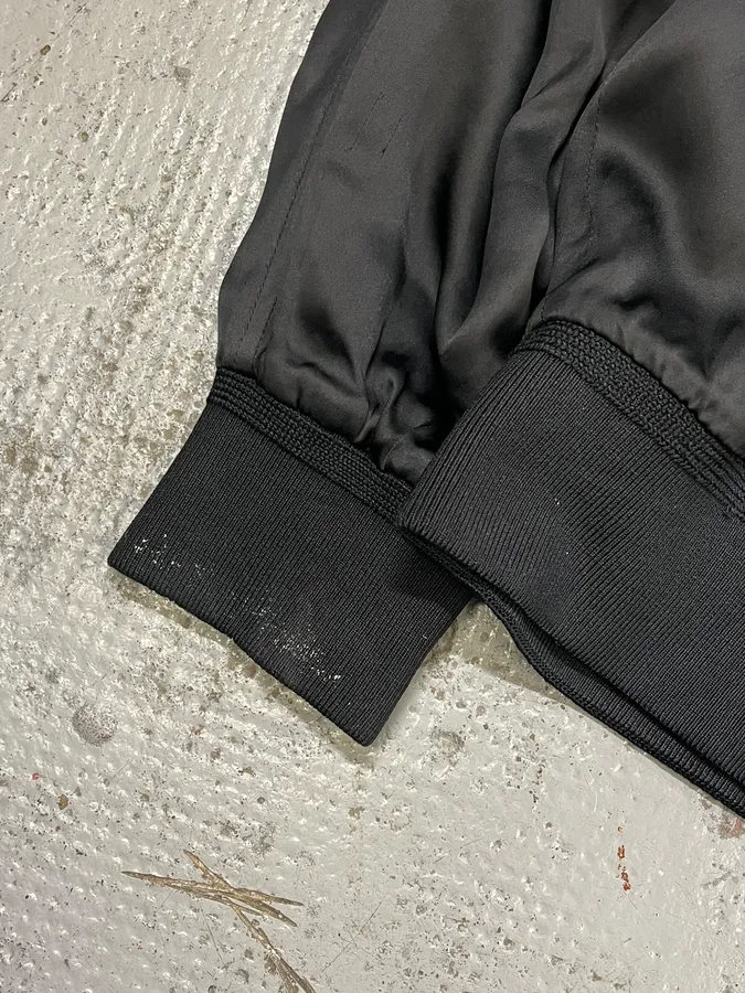 SS2017 Saint Laurent Black Moonlight Silk Teddy Jacket - Image 8