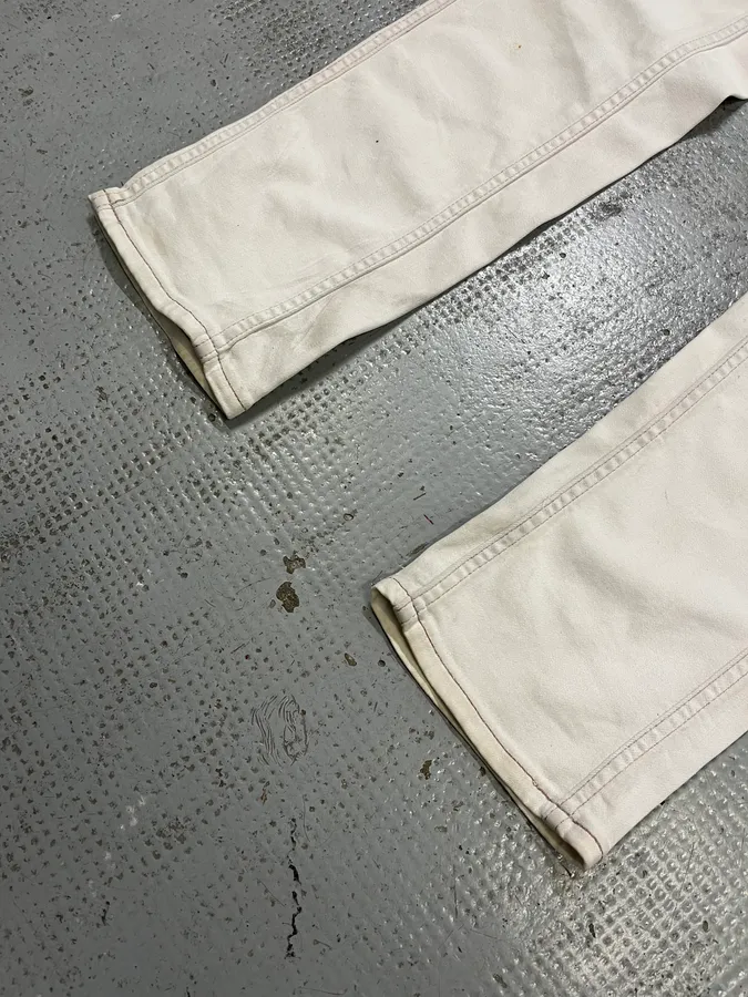 SS2020 Rick Owens White Avant-Garde Biker Slim Jeans - Image 7