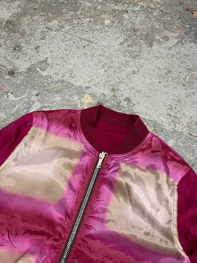 SS2023 Rick Owens Red Reversible Abstract Bomber Jacket - Image 10