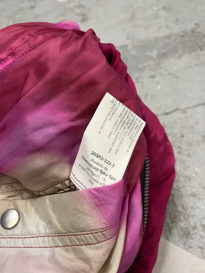 SS2023 Rick Owens Red Reversible Abstract Bomber Jacket - Image 13