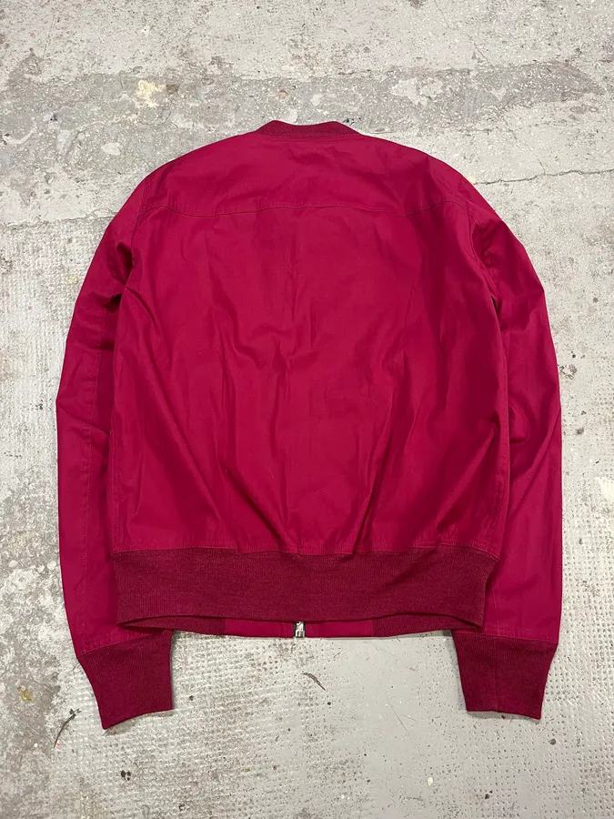 SS2023 Rick Owens Red Reversible Abstract Bomber Jacket - Image 4