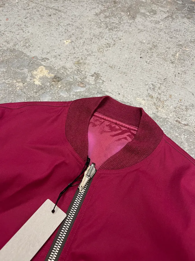 SS2023 Rick Owens Red Reversible Abstract Bomber Jacket - Image 9