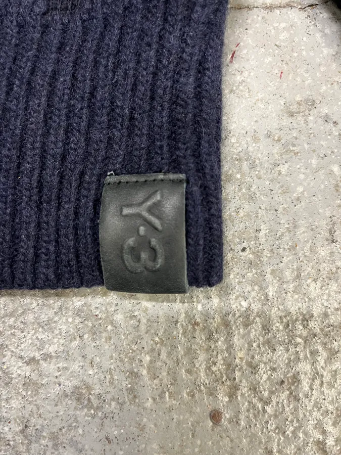 Yohji Yamamoto Y3 Navy Full Zip Cardigan - Image 7